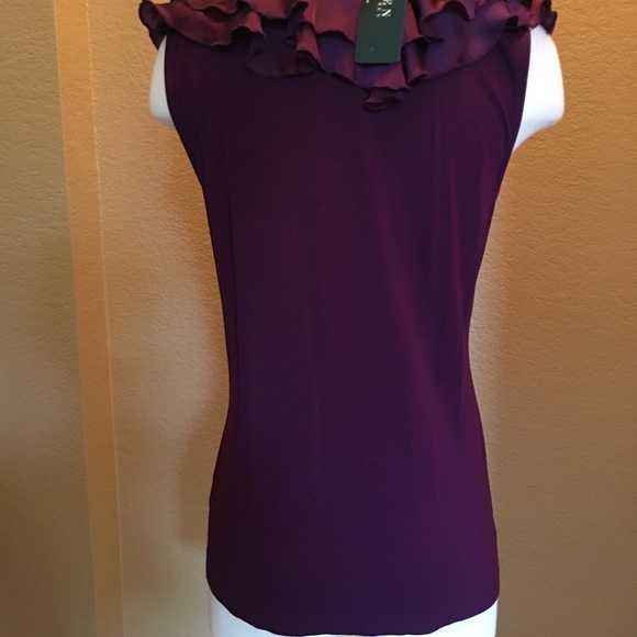 Ralph Lauren Sleeveless Double Ruffle Top - Picture 3 of 4
